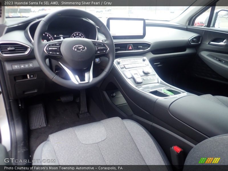  2023 Santa Fe SEL AWD Gray Interior