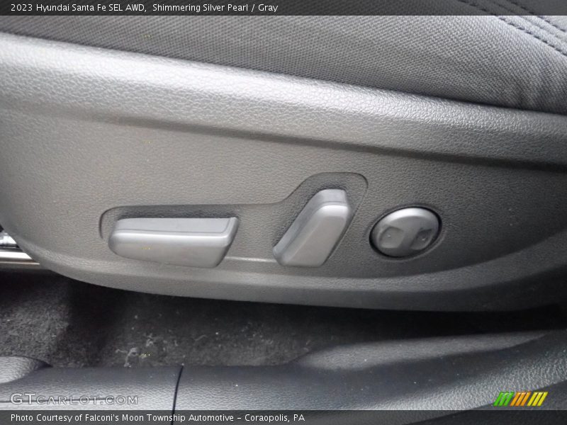 Shimmering Silver Pearl / Gray 2023 Hyundai Santa Fe SEL AWD