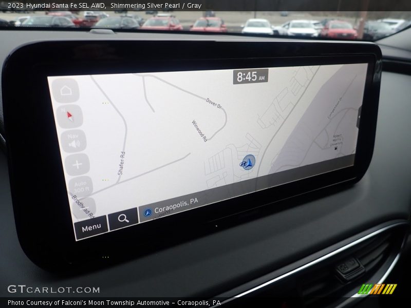 Shimmering Silver Pearl / Gray 2023 Hyundai Santa Fe SEL AWD