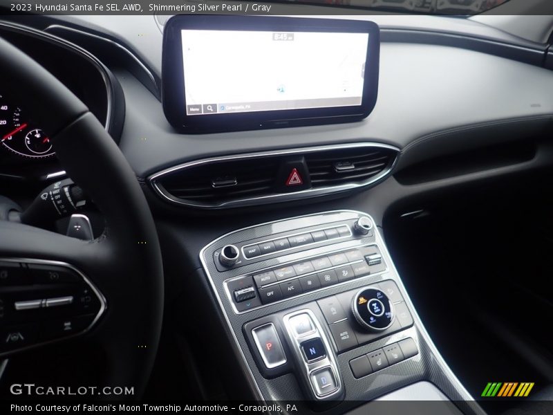 Shimmering Silver Pearl / Gray 2023 Hyundai Santa Fe SEL AWD