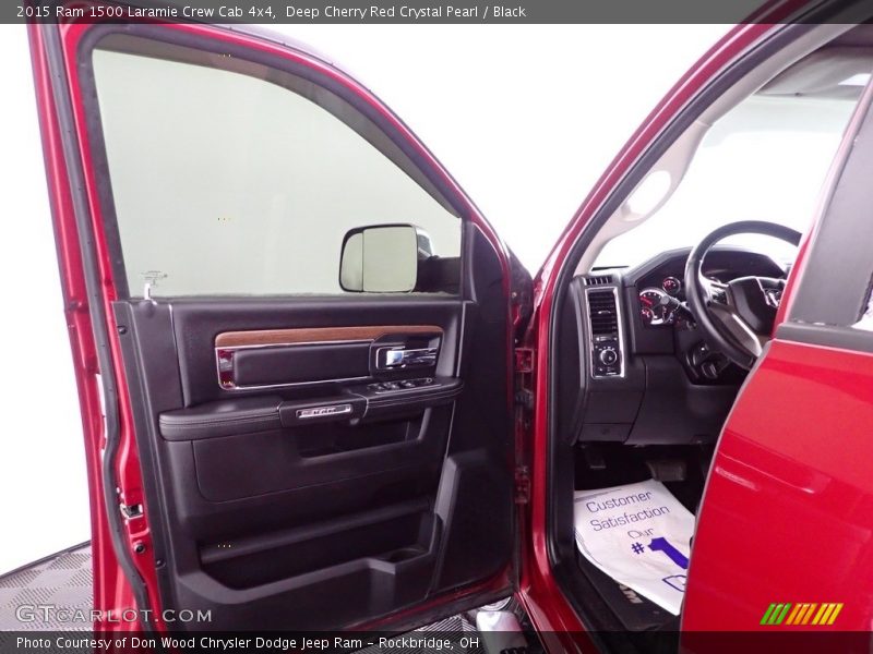Deep Cherry Red Crystal Pearl / Black 2015 Ram 1500 Laramie Crew Cab 4x4