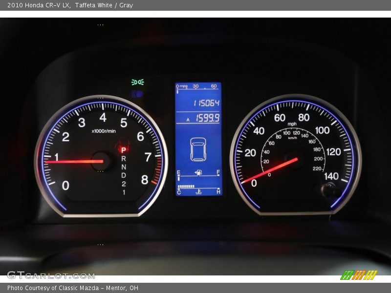 Taffeta White / Gray 2010 Honda CR-V LX