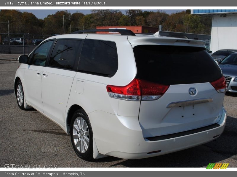 Blizzard White Pearl / Bisque 2012 Toyota Sienna Limited