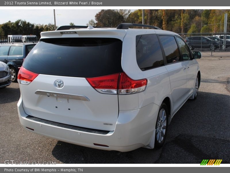Blizzard White Pearl / Bisque 2012 Toyota Sienna Limited
