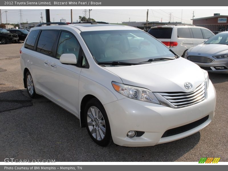 Blizzard White Pearl / Bisque 2012 Toyota Sienna Limited