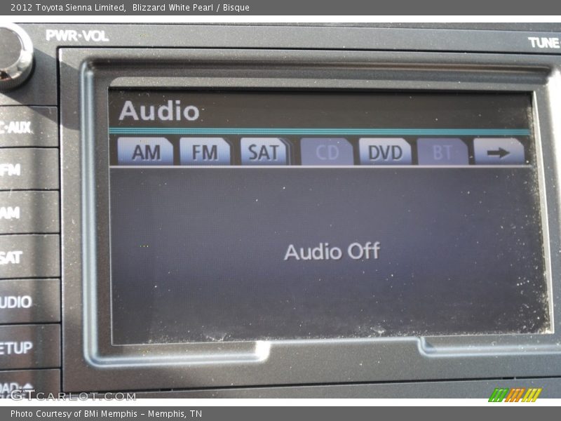Blizzard White Pearl / Bisque 2012 Toyota Sienna Limited