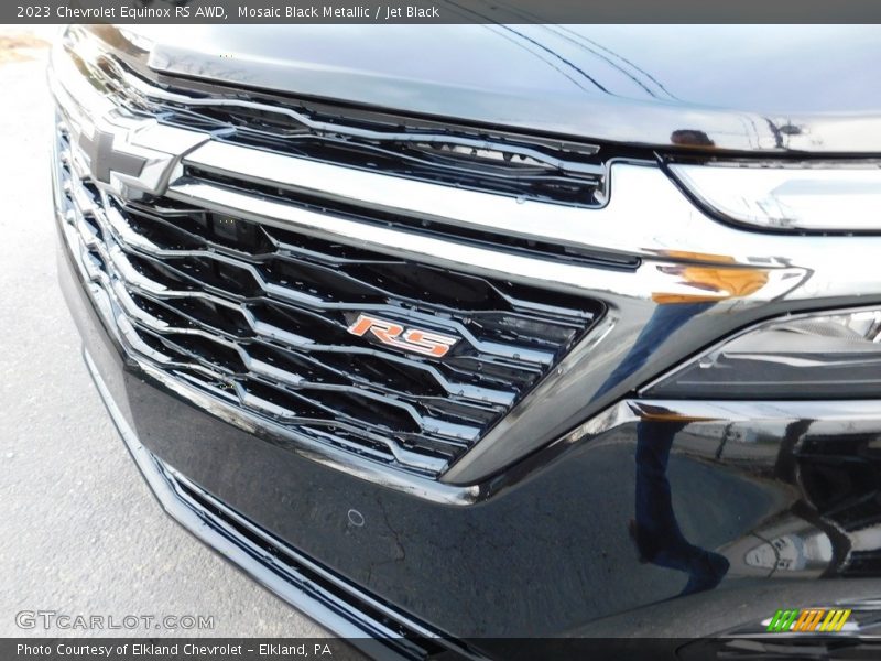Mosaic Black Metallic / Jet Black 2023 Chevrolet Equinox RS AWD