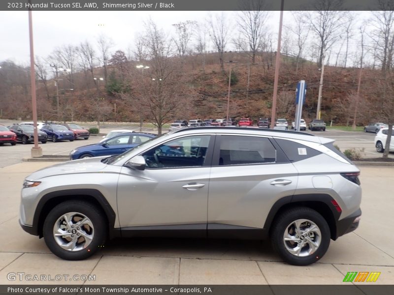 Shimmering Silver / Black 2023 Hyundai Tucson SEL AWD