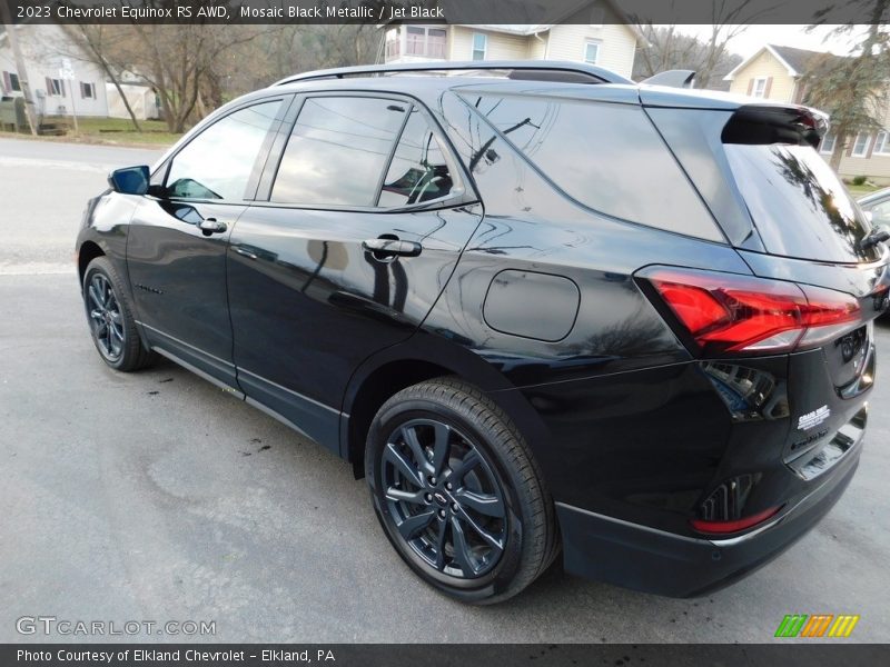 Mosaic Black Metallic / Jet Black 2023 Chevrolet Equinox RS AWD