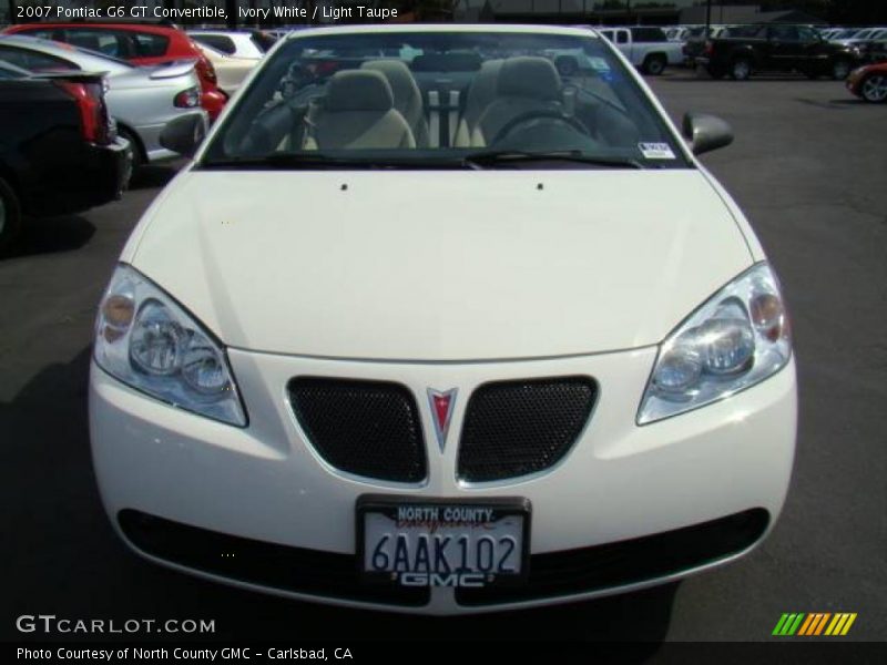 Ivory White / Light Taupe 2007 Pontiac G6 GT Convertible