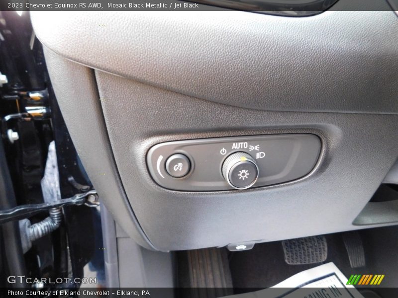 Controls of 2023 Equinox RS AWD