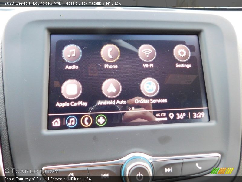 Mosaic Black Metallic / Jet Black 2023 Chevrolet Equinox RS AWD
