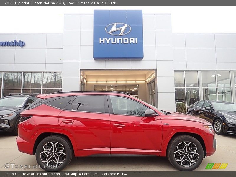  2023 Tucson N-Line AWD Red Crimson Metallic