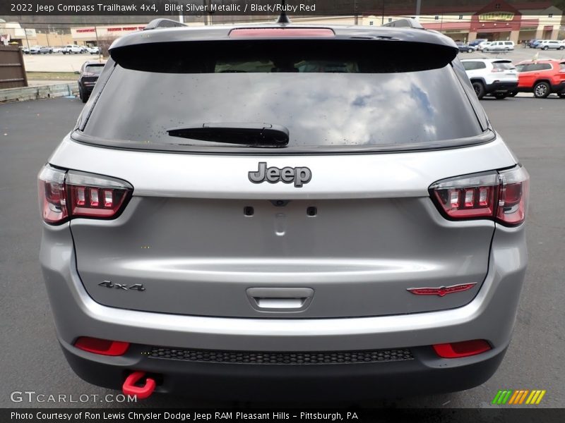 Billet Silver Metallic / Black/Ruby Red 2022 Jeep Compass Trailhawk 4x4