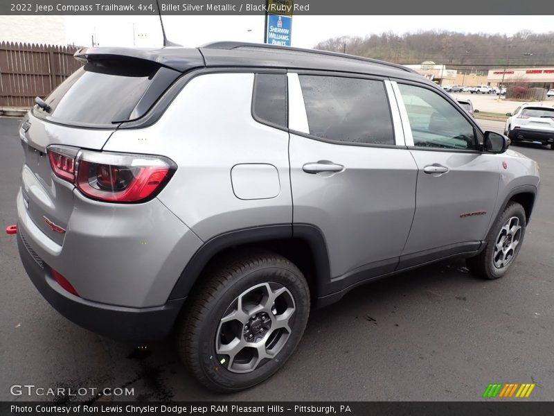 Billet Silver Metallic / Black/Ruby Red 2022 Jeep Compass Trailhawk 4x4