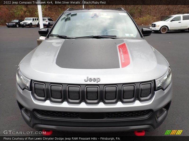 Billet Silver Metallic / Black/Ruby Red 2022 Jeep Compass Trailhawk 4x4