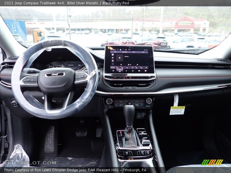 Billet Silver Metallic / Black/Ruby Red 2022 Jeep Compass Trailhawk 4x4