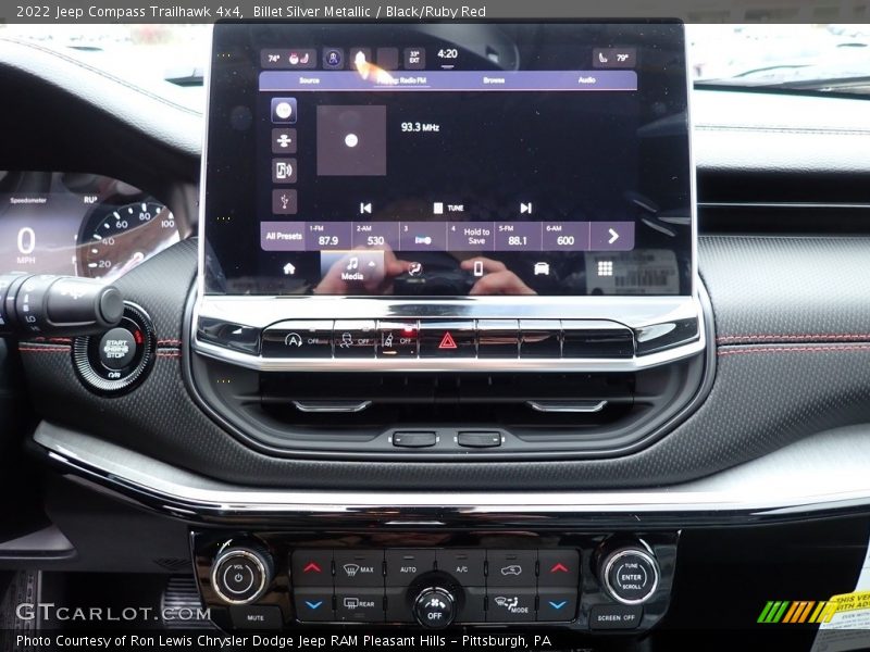 Billet Silver Metallic / Black/Ruby Red 2022 Jeep Compass Trailhawk 4x4