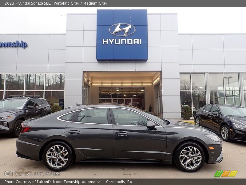 Portofino Gray / Medium Gray 2023 Hyundai Sonata SEL