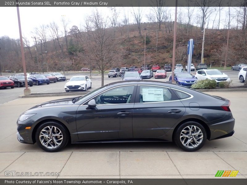 Portofino Gray / Medium Gray 2023 Hyundai Sonata SEL