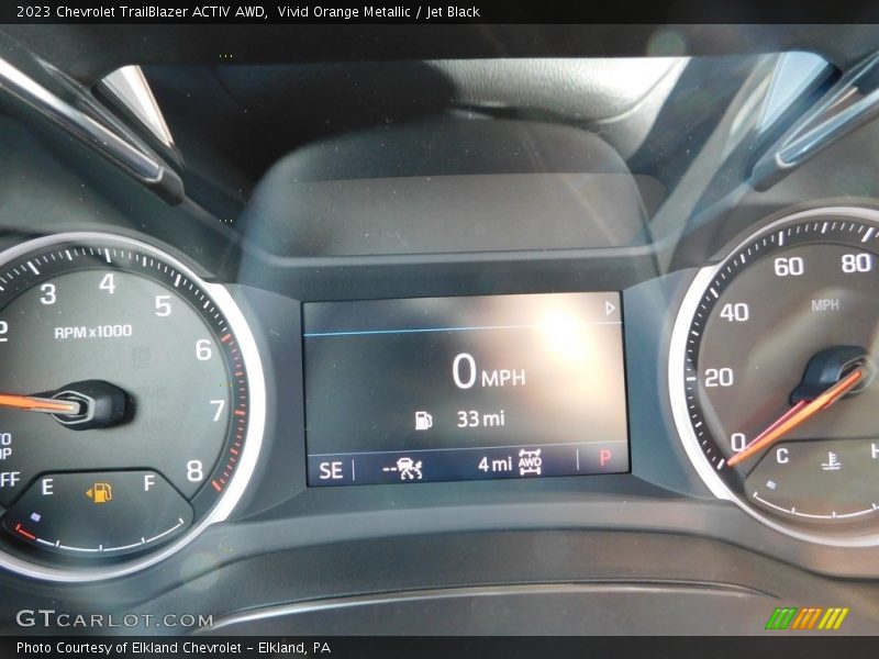 Vivid Orange Metallic / Jet Black 2023 Chevrolet TrailBlazer ACTIV AWD