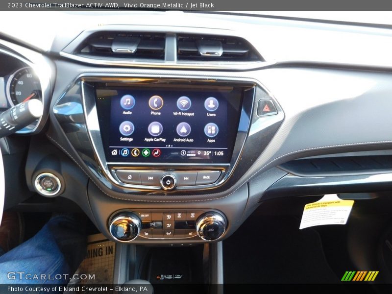 Vivid Orange Metallic / Jet Black 2023 Chevrolet TrailBlazer ACTIV AWD