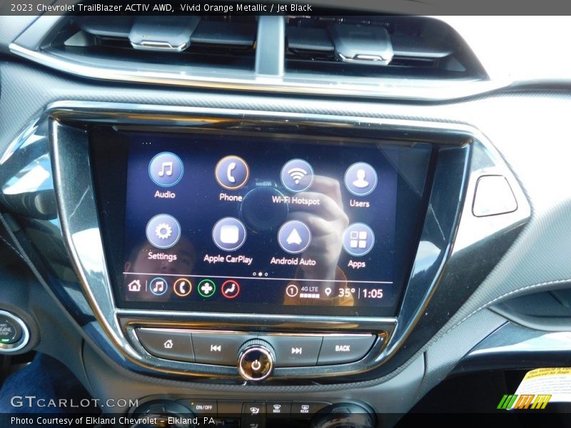 Vivid Orange Metallic / Jet Black 2023 Chevrolet TrailBlazer ACTIV AWD