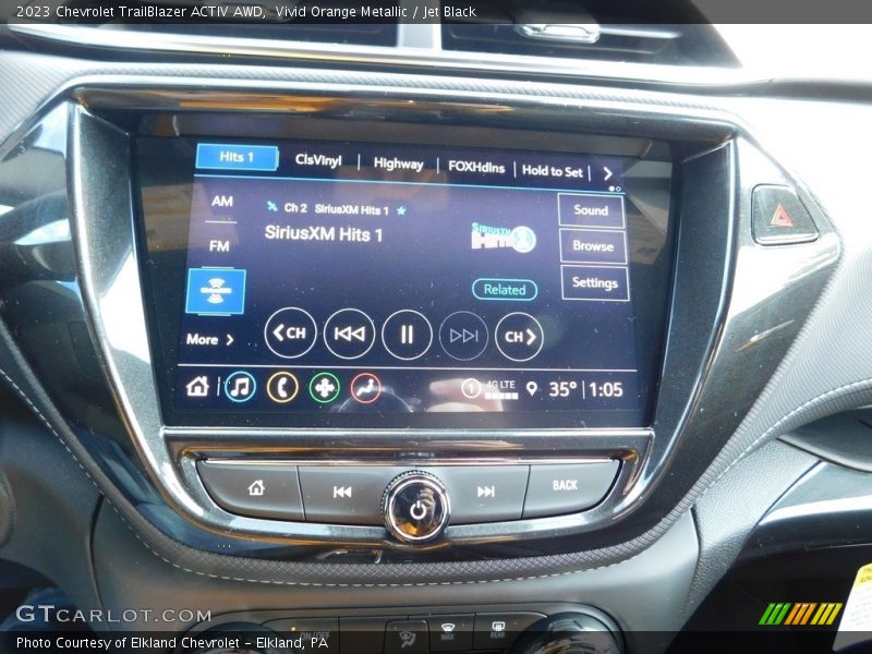 Vivid Orange Metallic / Jet Black 2023 Chevrolet TrailBlazer ACTIV AWD