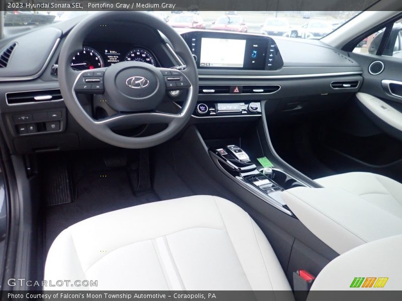 Portofino Gray / Medium Gray 2023 Hyundai Sonata SEL