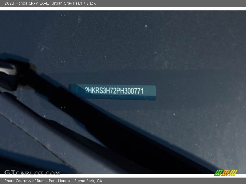 Urban Gray Pearl / Black 2023 Honda CR-V EX-L
