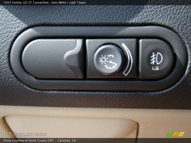 Ivory White / Light Taupe 2007 Pontiac G6 GT Convertible