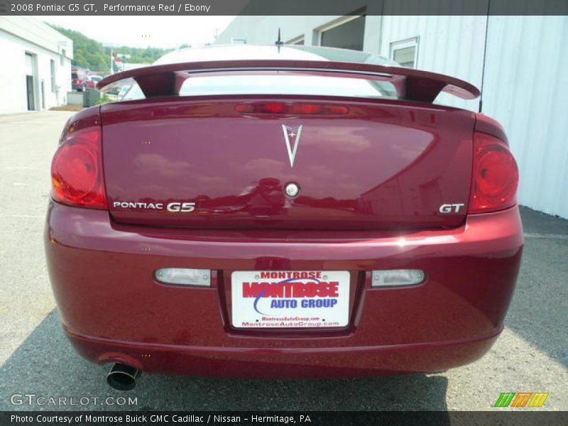 Performance Red / Ebony 2008 Pontiac G5 GT