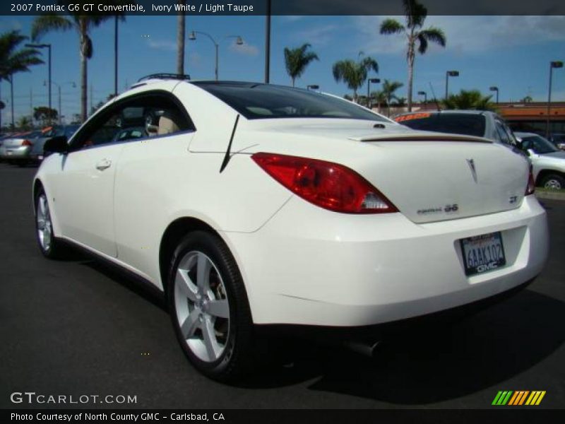 Ivory White / Light Taupe 2007 Pontiac G6 GT Convertible
