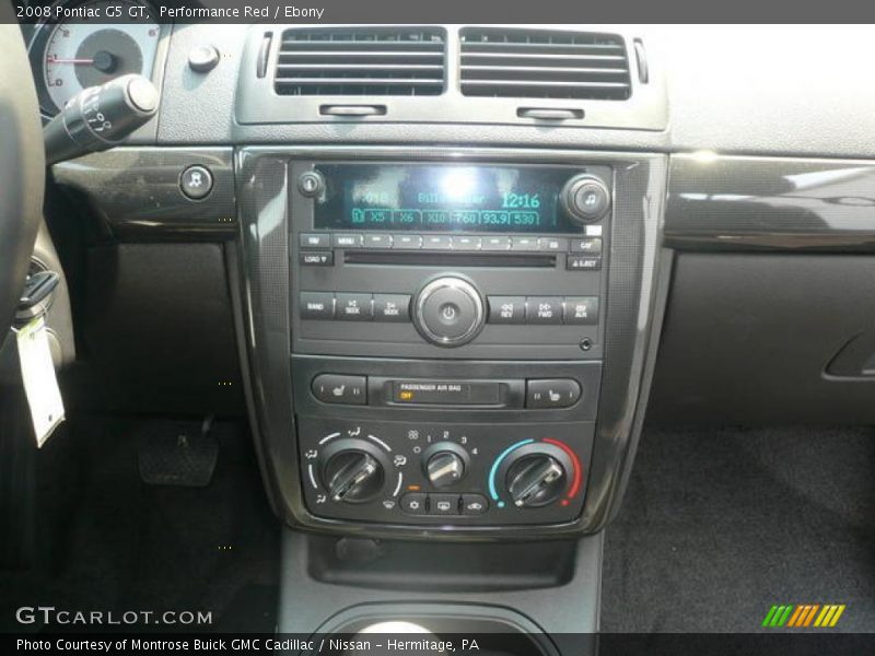 Performance Red / Ebony 2008 Pontiac G5 GT