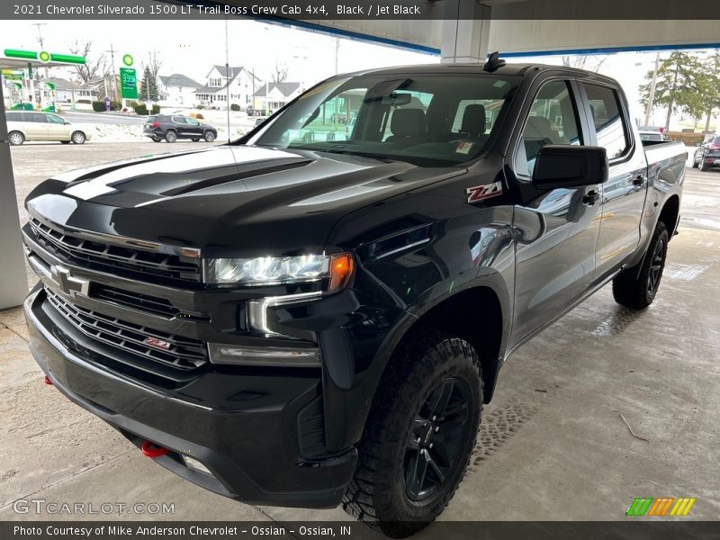 Black / Jet Black 2021 Chevrolet Silverado 1500 LT Trail Boss Crew Cab 4x4