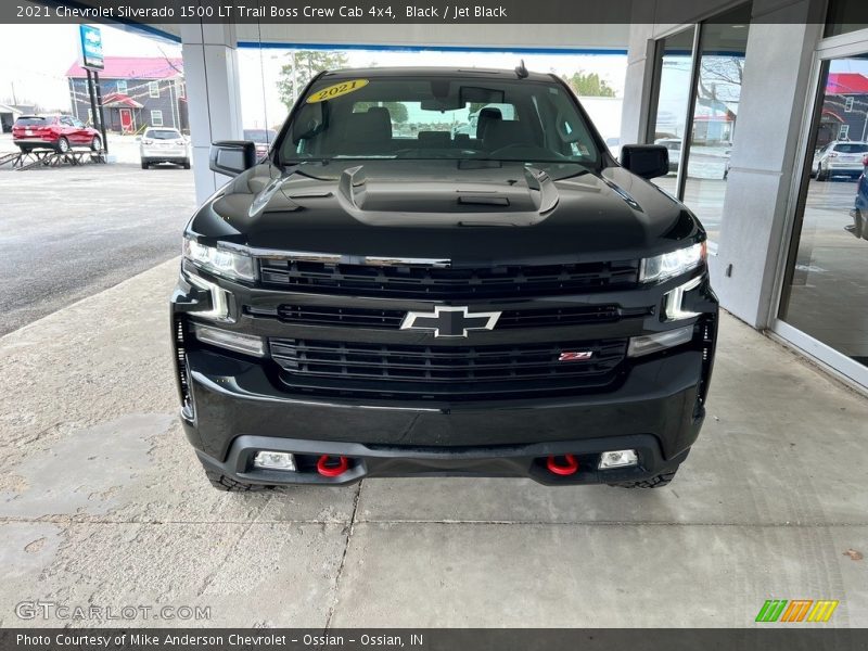Black / Jet Black 2021 Chevrolet Silverado 1500 LT Trail Boss Crew Cab 4x4