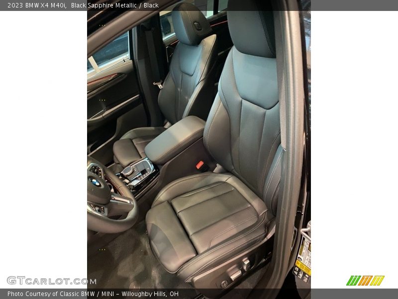 Black Sapphire Metallic / Black 2023 BMW X4 M40i