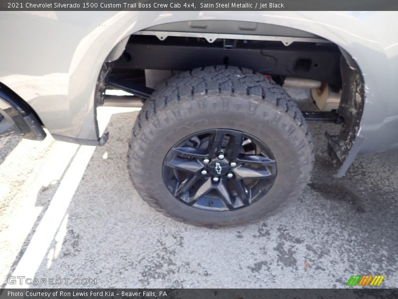 Satin Steel Metallic / Jet Black 2021 Chevrolet Silverado 1500 Custom Trail Boss Crew Cab 4x4