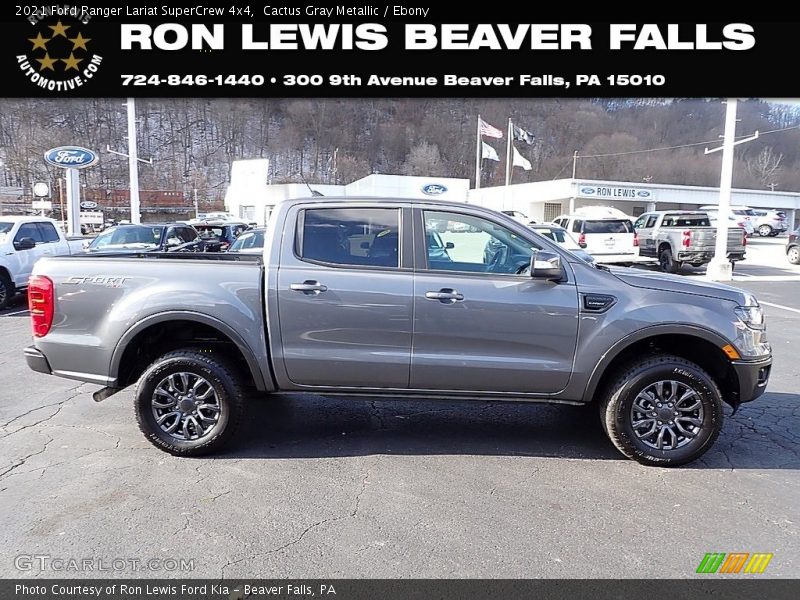 Cactus Gray Metallic / Ebony 2021 Ford Ranger Lariat SuperCrew 4x4