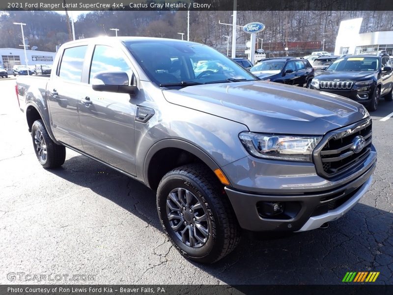 Cactus Gray Metallic / Ebony 2021 Ford Ranger Lariat SuperCrew 4x4