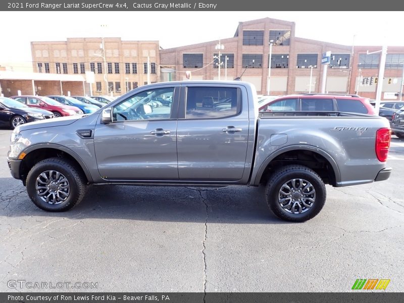 Cactus Gray Metallic / Ebony 2021 Ford Ranger Lariat SuperCrew 4x4