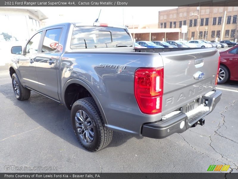 Cactus Gray Metallic / Ebony 2021 Ford Ranger Lariat SuperCrew 4x4