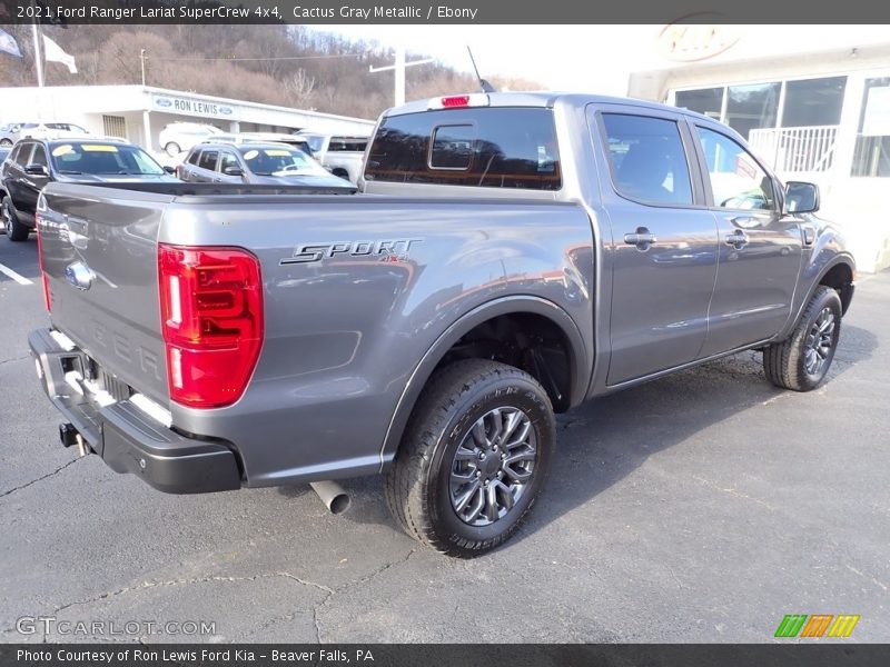 Cactus Gray Metallic / Ebony 2021 Ford Ranger Lariat SuperCrew 4x4