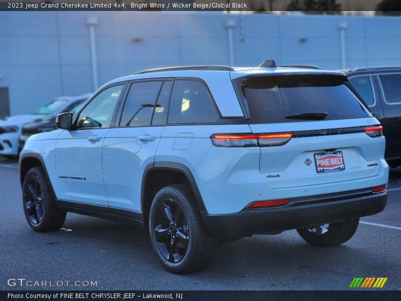 Bright White / Wicker Beige/Global Black 2023 Jeep Grand Cherokee Limited 4x4