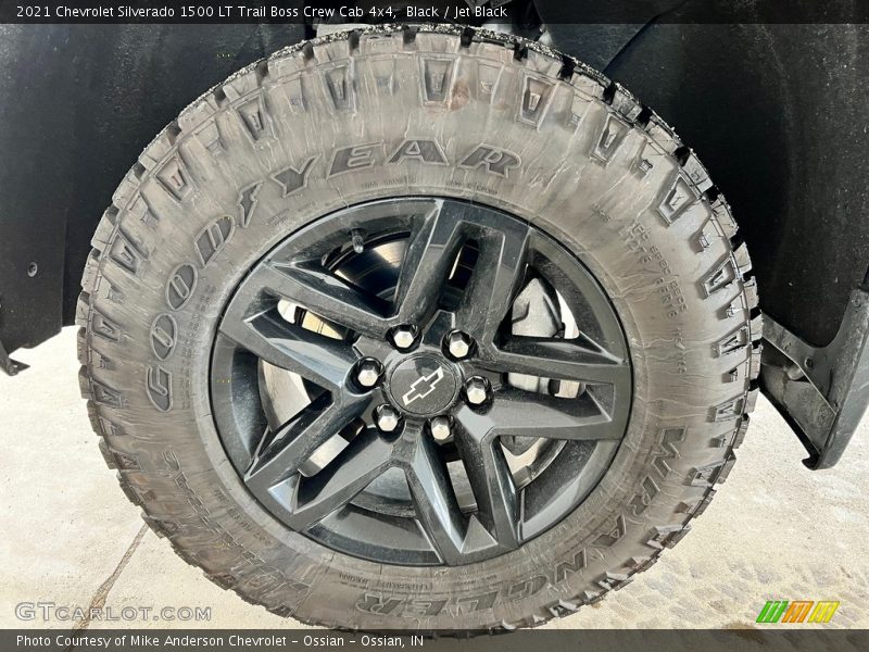 Black / Jet Black 2021 Chevrolet Silverado 1500 LT Trail Boss Crew Cab 4x4