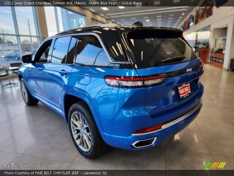 Hydro Blue Pearl / Global Black 2022 Jeep Grand Cherokee Summit 4XE Hybrid
