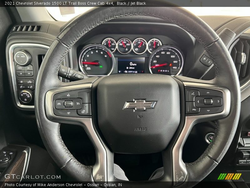 Black / Jet Black 2021 Chevrolet Silverado 1500 LT Trail Boss Crew Cab 4x4