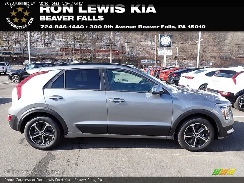 Steel Gray / Gray 2023 Kia Niro EX Hybrid