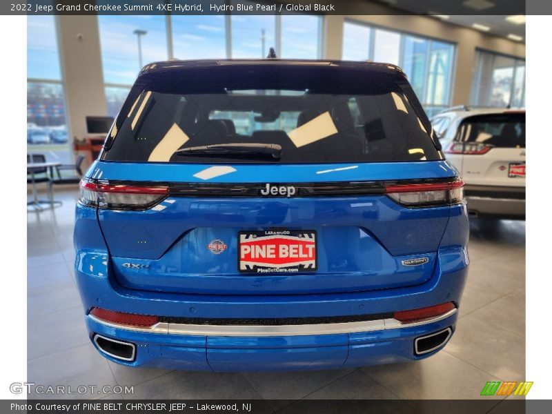 Hydro Blue Pearl / Global Black 2022 Jeep Grand Cherokee Summit 4XE Hybrid