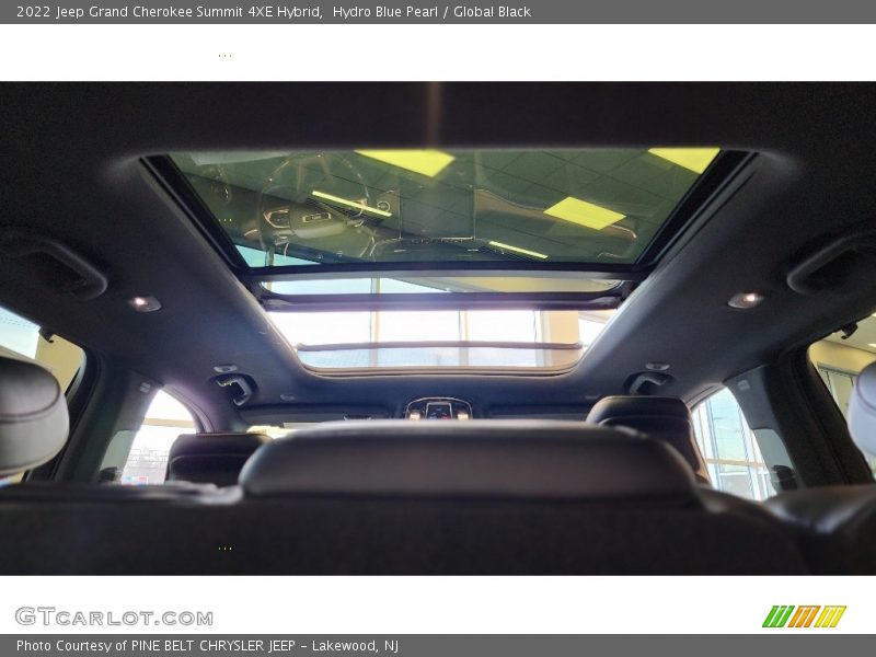 Hydro Blue Pearl / Global Black 2022 Jeep Grand Cherokee Summit 4XE Hybrid